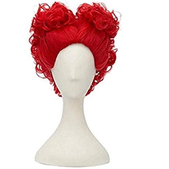 Accessories - New red curly wig for cosplay anime